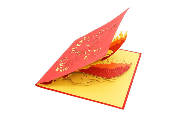 Rising Phoenix Pop Up Card