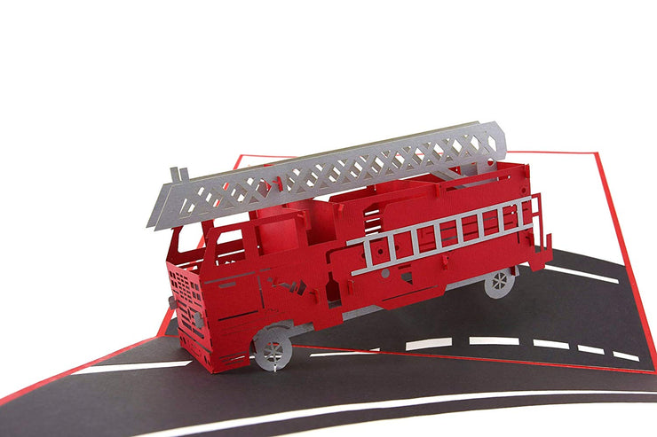 PopLife Fire Engine Pop Up Card