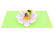 three-dimensional honey bethree-dimensional honey bee and cosmo flower pop upe and cosmo flower pop up