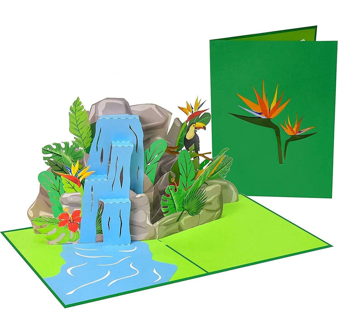 Tropical Waterfall Pop Up Card – PopLife