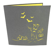 Halloween Pumpkin & Spooky Tree Pop Up Card