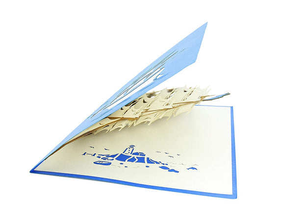 Sailboat Tall Ship Pop Up Card