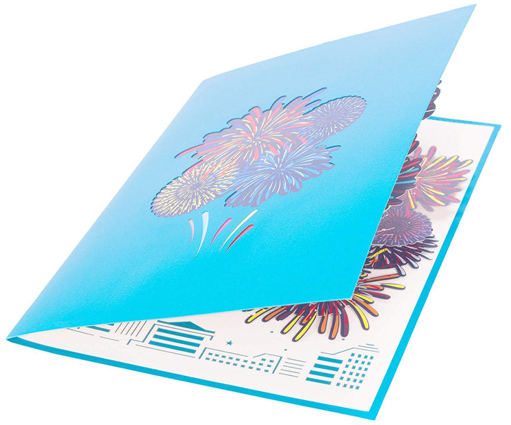 Fireworks Pop Up Card