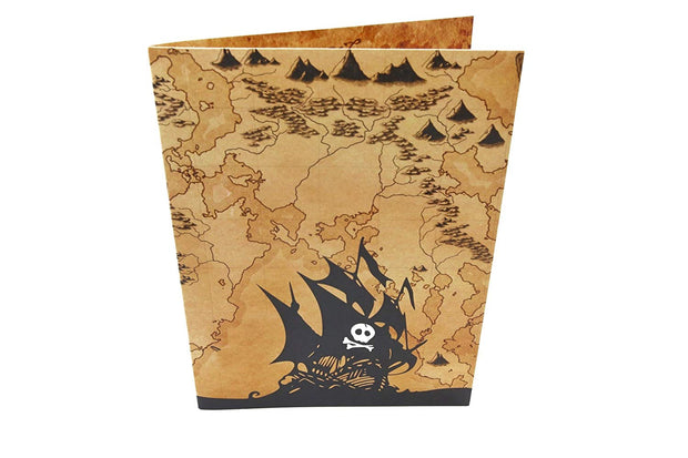 Pirate Ship & Treasure Map Pop Up Card