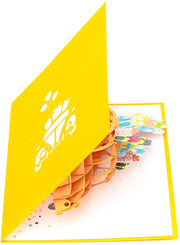 Yellow Bug Pop Up Card