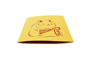 Maneki-Neko Lucky Cat Pop Up Card