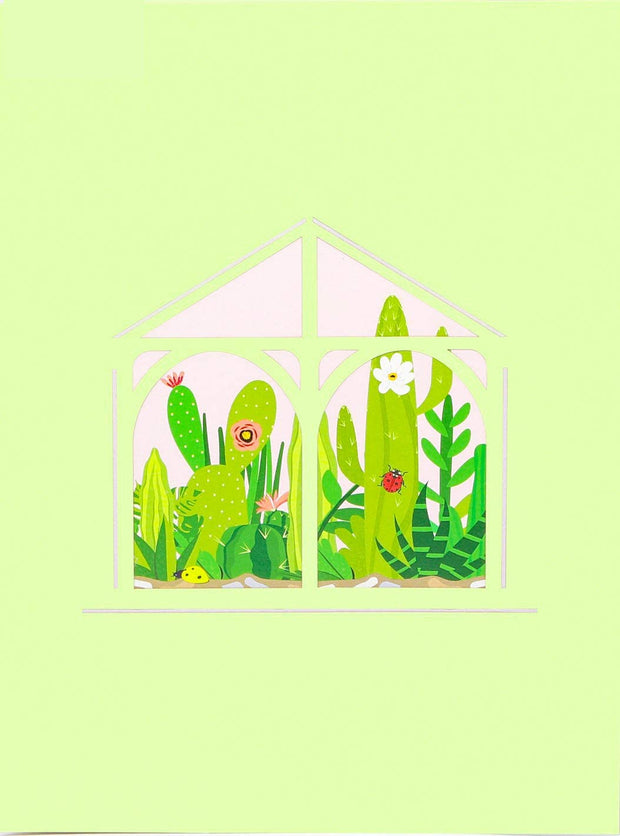 Greenhouse Garden Pop Up Card