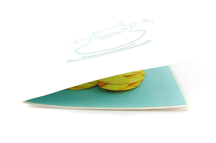 Yellow Rubber Ducky Pop Up Card