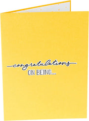 Just Married Congratulations Pop Up Card