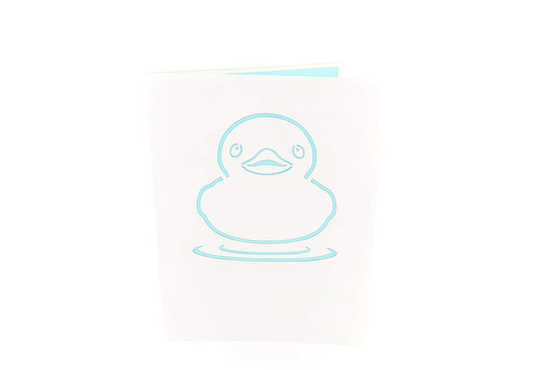 Yellow Rubber Ducky Pop Up Card