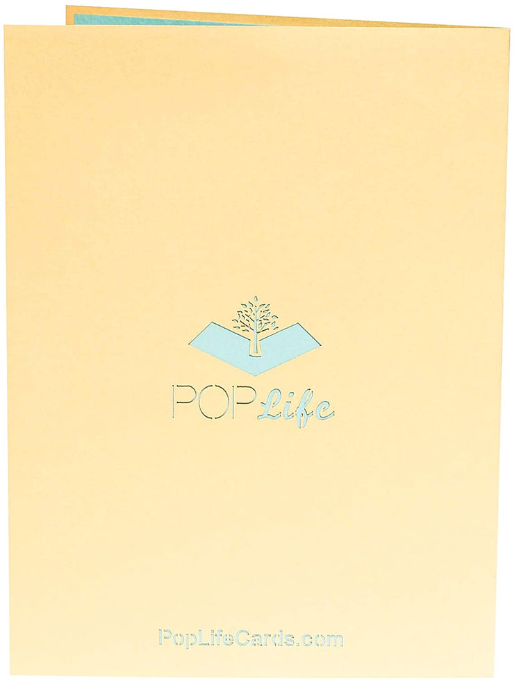 White Lily Bouquet Pop Up Card