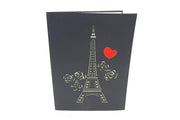 Romantic Eiffel Tower Love Pop Up Card