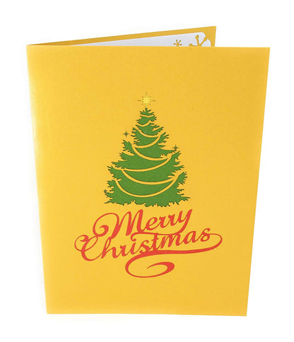 Christmas Tree in Town Square Pop Up Card