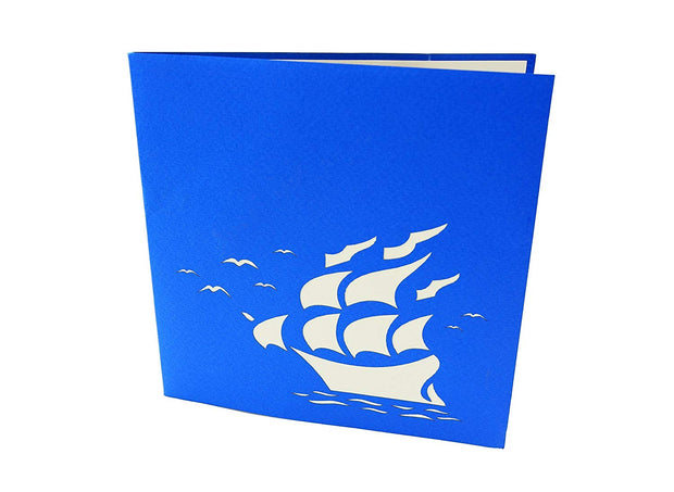 Sailboat Tall Ship Pop Up Card