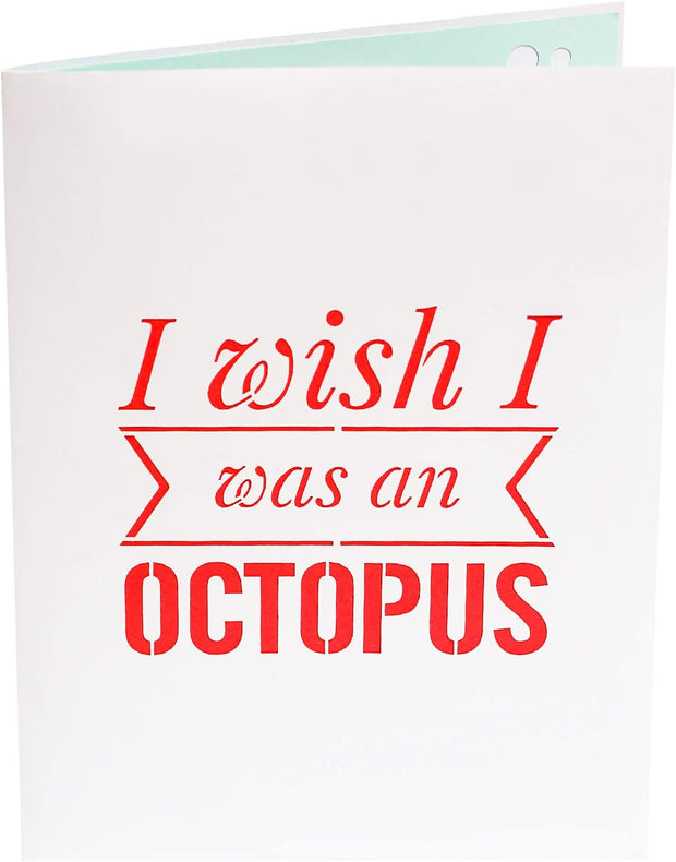 Naughty Octopus Pop Up Card