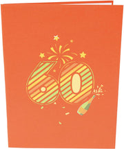 60th Birthday - Anniversary Pop Up Card