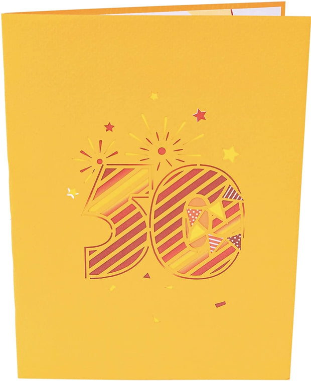 50th Birthday - Anniversary Pop Up Card