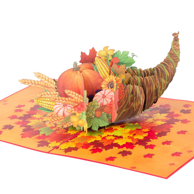 Autumn Cornucopia Pop Up Card