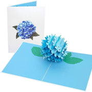 Blue Hydrangea Pop Up Card