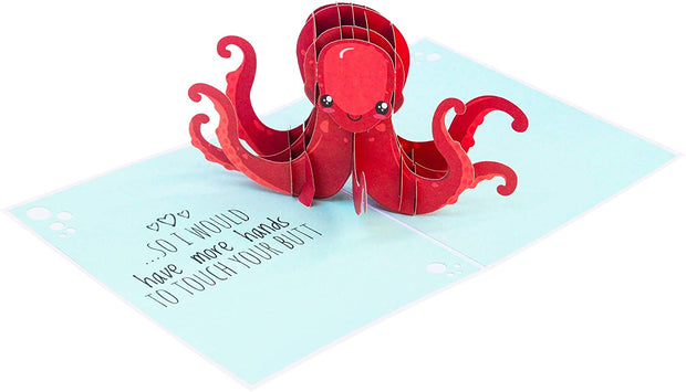 Naughty Octopus Pop Up Card