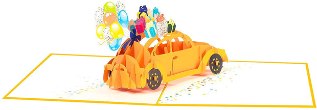 Yellow Bug Pop Up Card