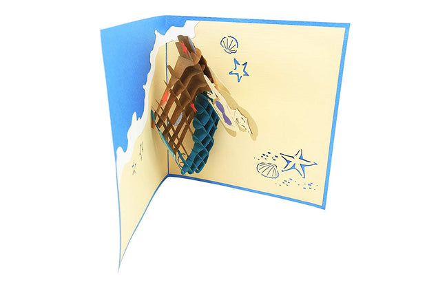 Sea Mermaid pop up card is blank, you can customize it perfectly for any occasion