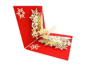 Winter Snowflake Flurry Pop Up Card