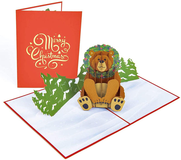 Holiday Bear Pop Up Card