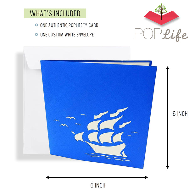 Sailboat Tall Ship Pop Up Card