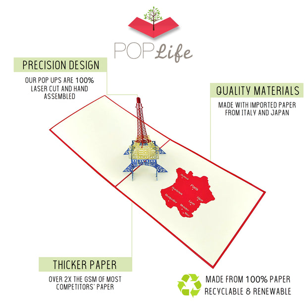 Card with precision design, quality materials, and thicker paper