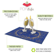 Champagne Cheers Pop Up Card