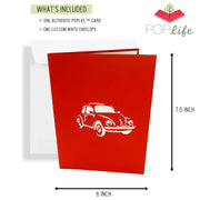 VW Bug Pop Up Card