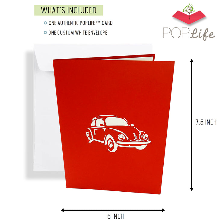 VW Bug Pop Up Card