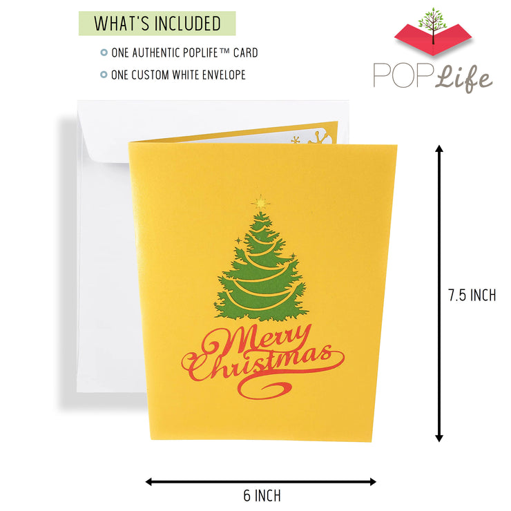 Christmas Tree in Town Square Pop Up Card