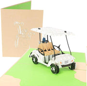 Golf Cart Pop Up Card