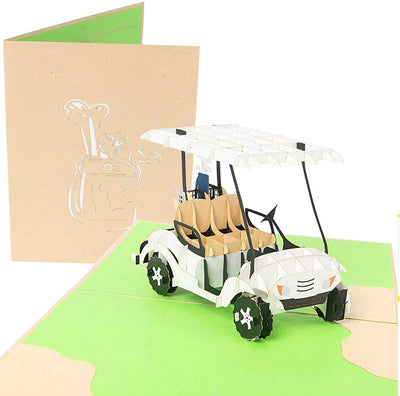 Golf Cart Pop Up Card