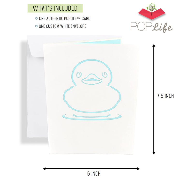 Yellow Rubber Ducky Pop Up Card