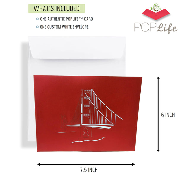 Card measures 6 inches tall and 7.5 inches wide