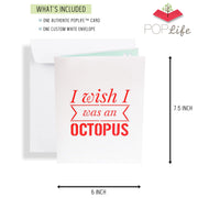 Naughty Octopus Pop Up Card