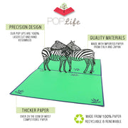 Card with precision design, quality materials, and thicker paper
