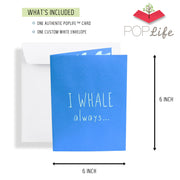 Humpback Whale and Baby Pop Up Card