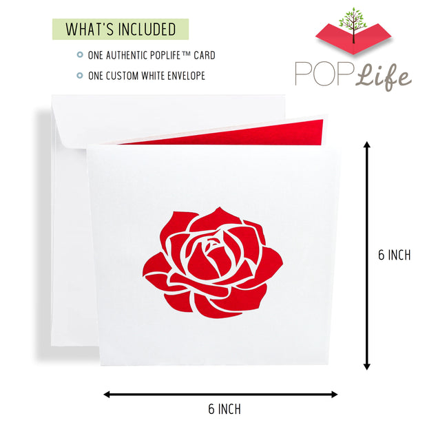 Red Roses Pop Up Card