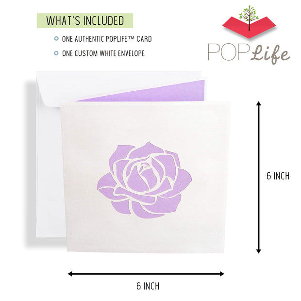 Pink Roses Pop Up Card