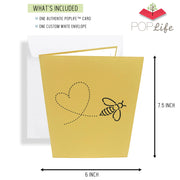 Authentic PopLife Card with Custome White Envelope