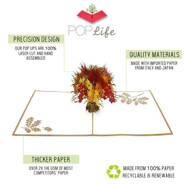 Autumn Fall Tree Pop Up Card