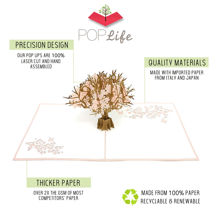 Card with precision design, quality materials, and thicker paper