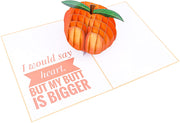 Cheeky Peach Pop Up Card