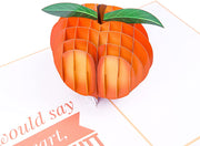 Cheeky Peach Pop Up Card