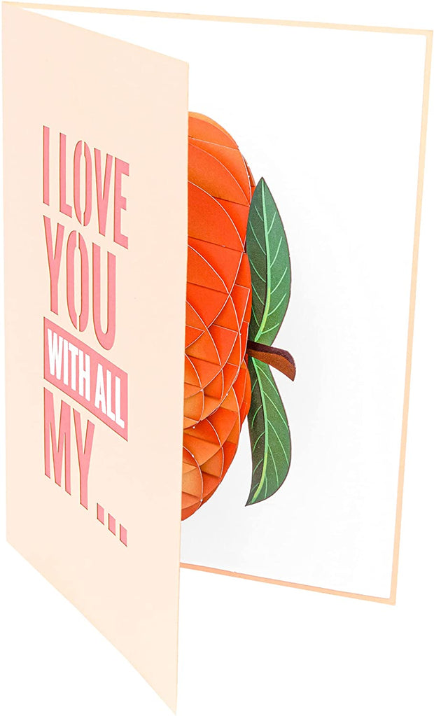 Cheeky Peach Pop Up Card