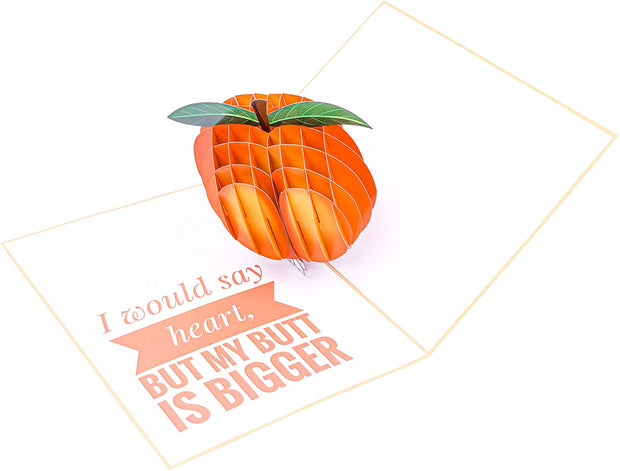 Cheeky Peach Pop Up Card